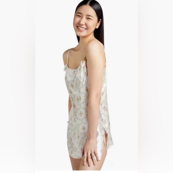 Hill House Home 2 piece set- Nima dress and Tati silk Teddy/- Cabernet Trellis - Picture 6 of 11